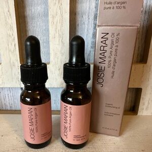 Josie Maran Organic 100% Pure Argan Oil 0.5 oz New - Travel Size LOT SET Of 2